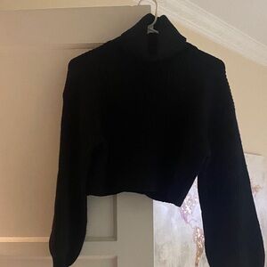 MORE TO COME Cropped turtleneck sweater